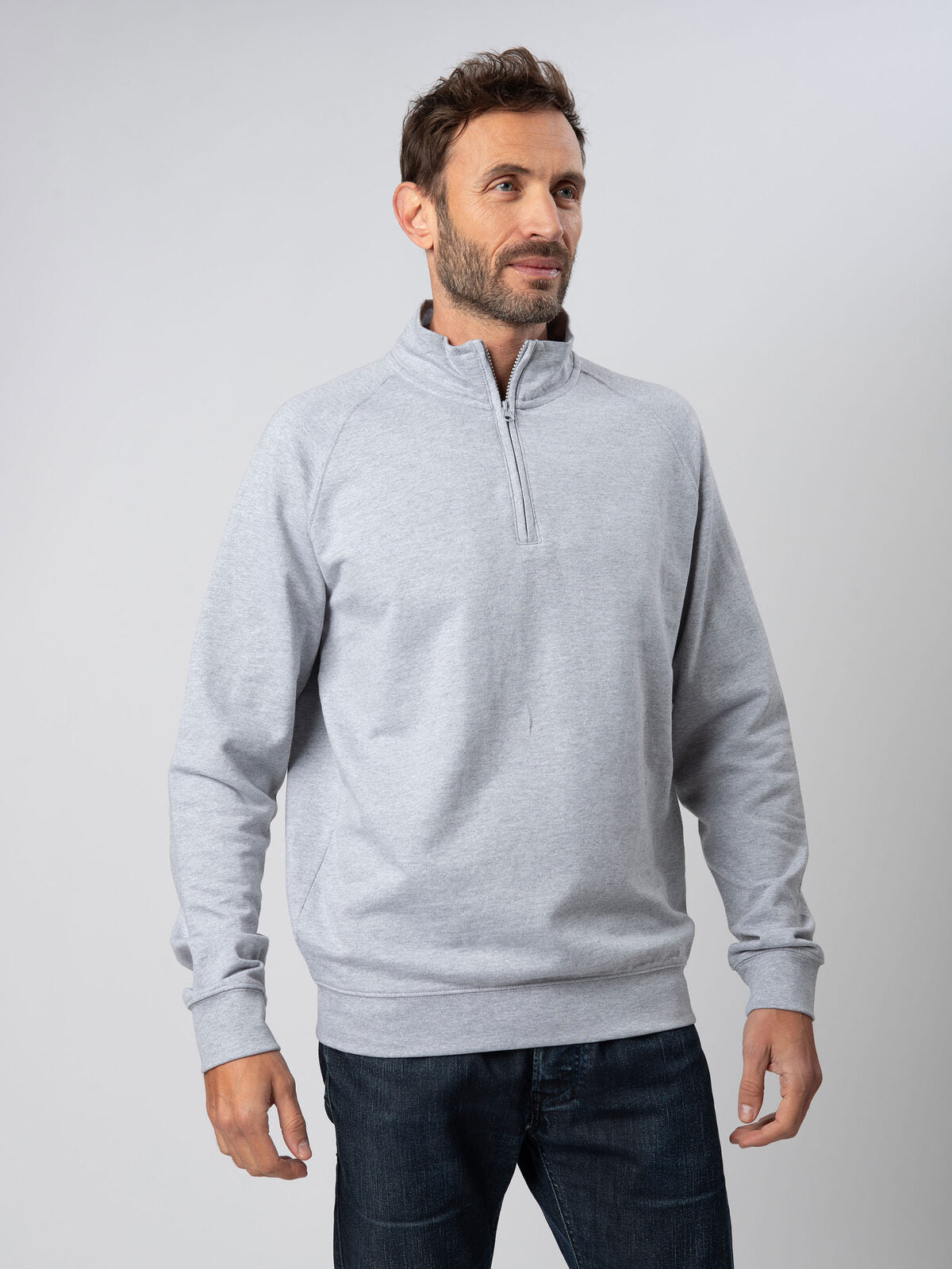 BS Prince Felpa Leggera Uomo Mezza Zip