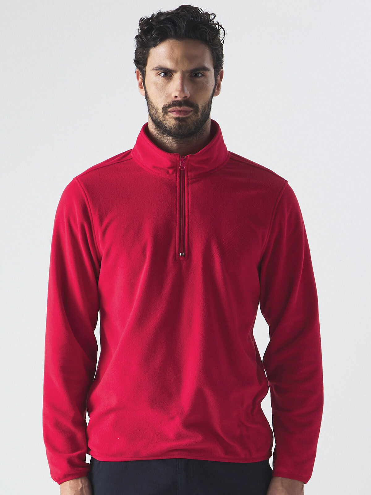 BS Felpa Micropile Mezza Zip Polaris Uomo