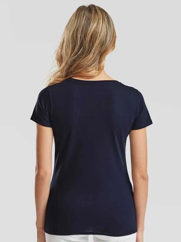 Fruit of the Loom Ladies Valueweight T-Shirt Scollo V Donna