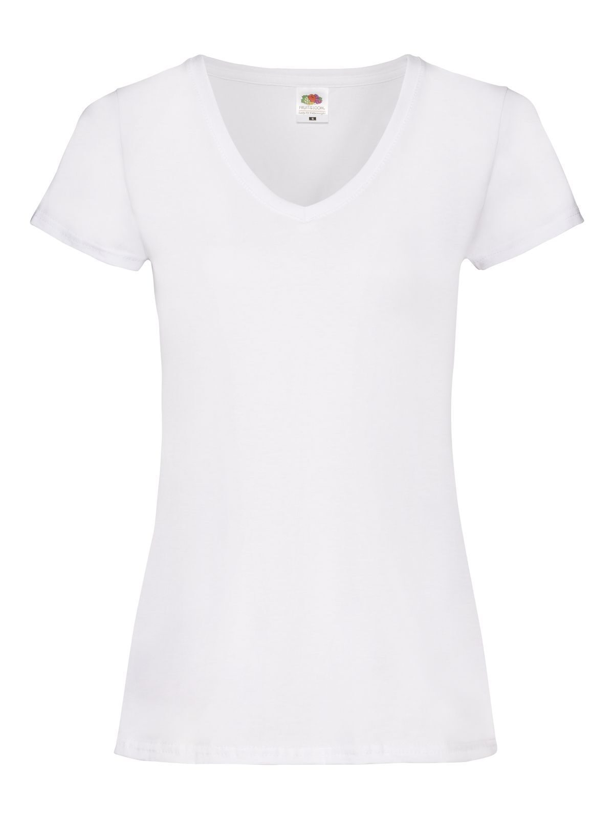 Fruit of the Loom Ladies Valueweight T-Shirt Scollo V Donna