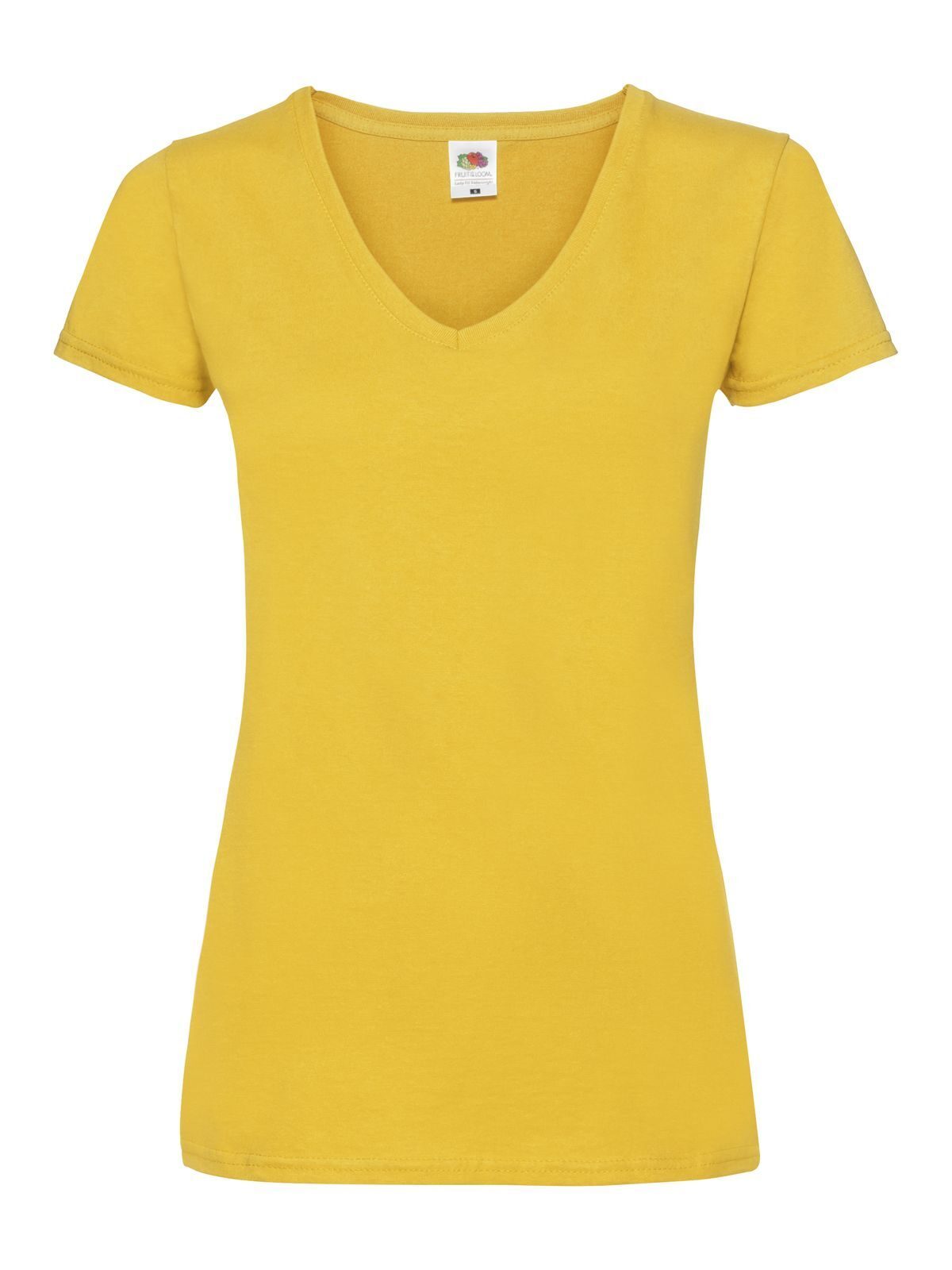 Fruit of the Loom Ladies Valueweight T-Shirt Scollo V Donna