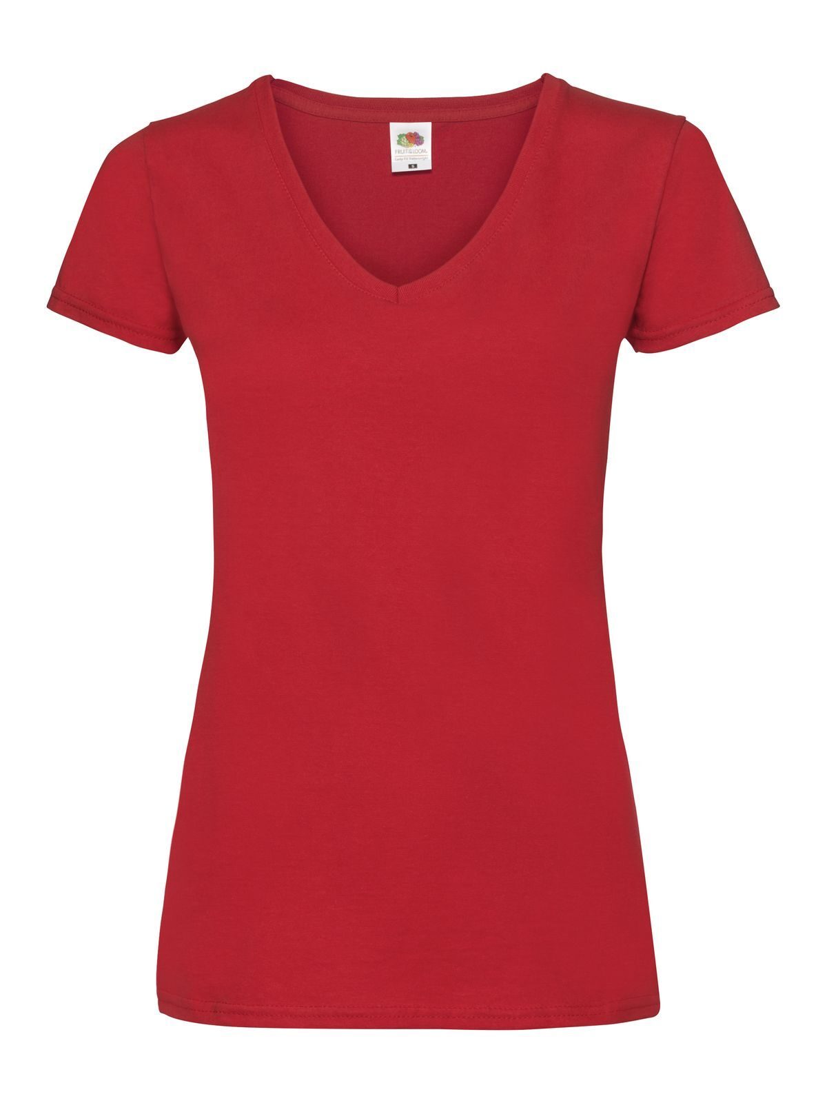 Fruit of the Loom Ladies Valueweight T-Shirt Scollo V Donna