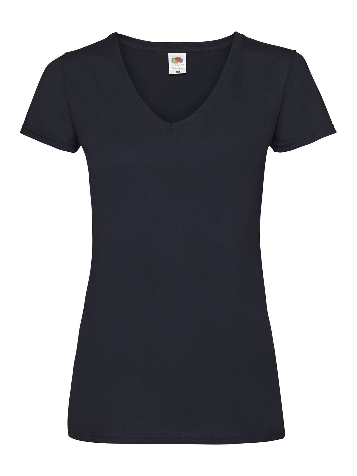 Fruit of the Loom Ladies Valueweight T-Shirt Scollo V Donna