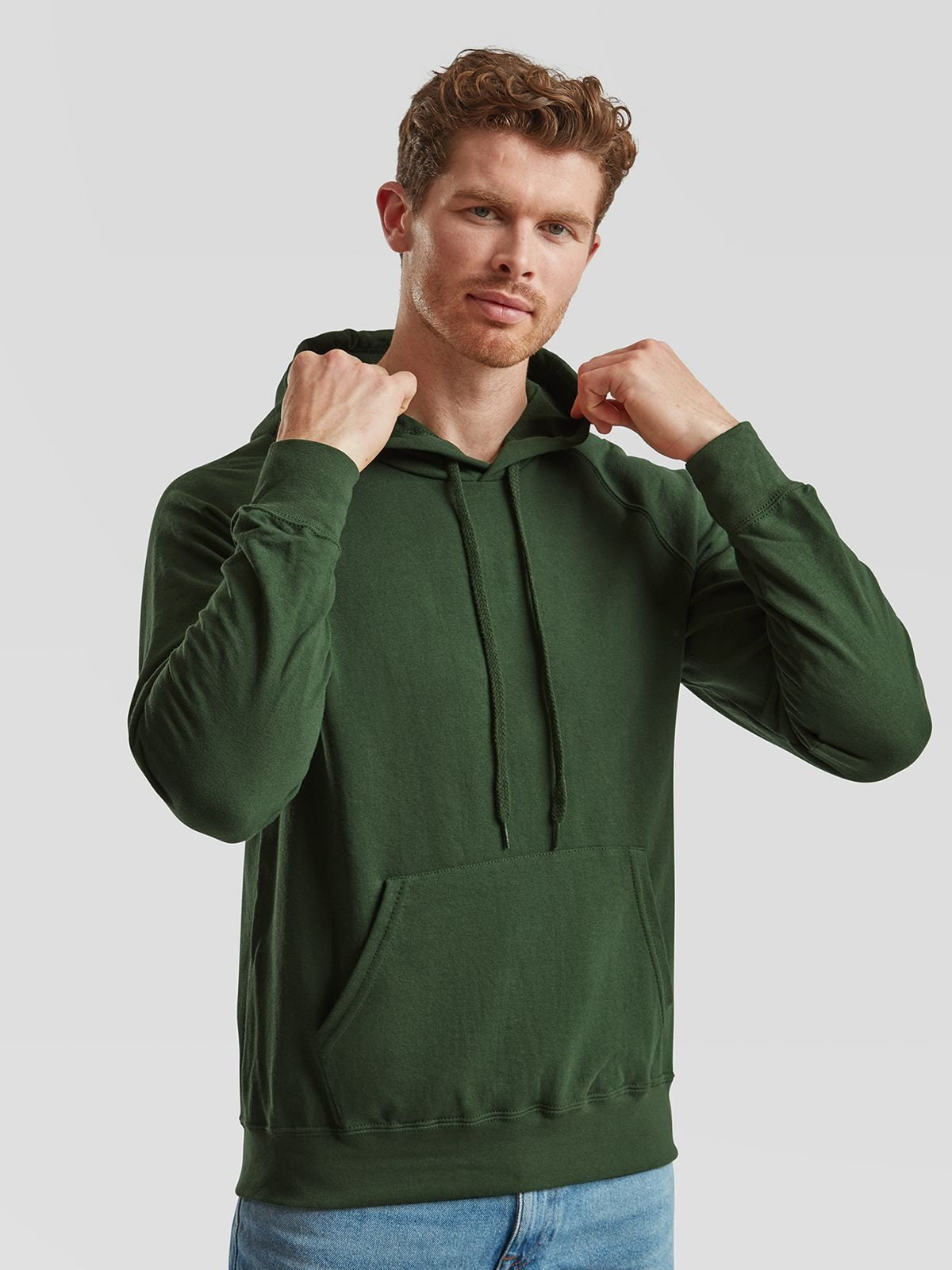 Fruit of the Loom Lightweight Felpa Con Cappuccio Leggera Uomo