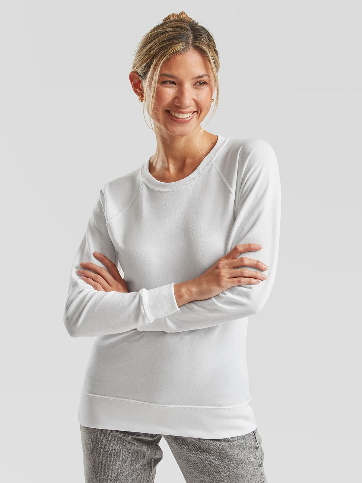 Fruit of the Loom Felpa Girocollo Leggera Donna Raglan