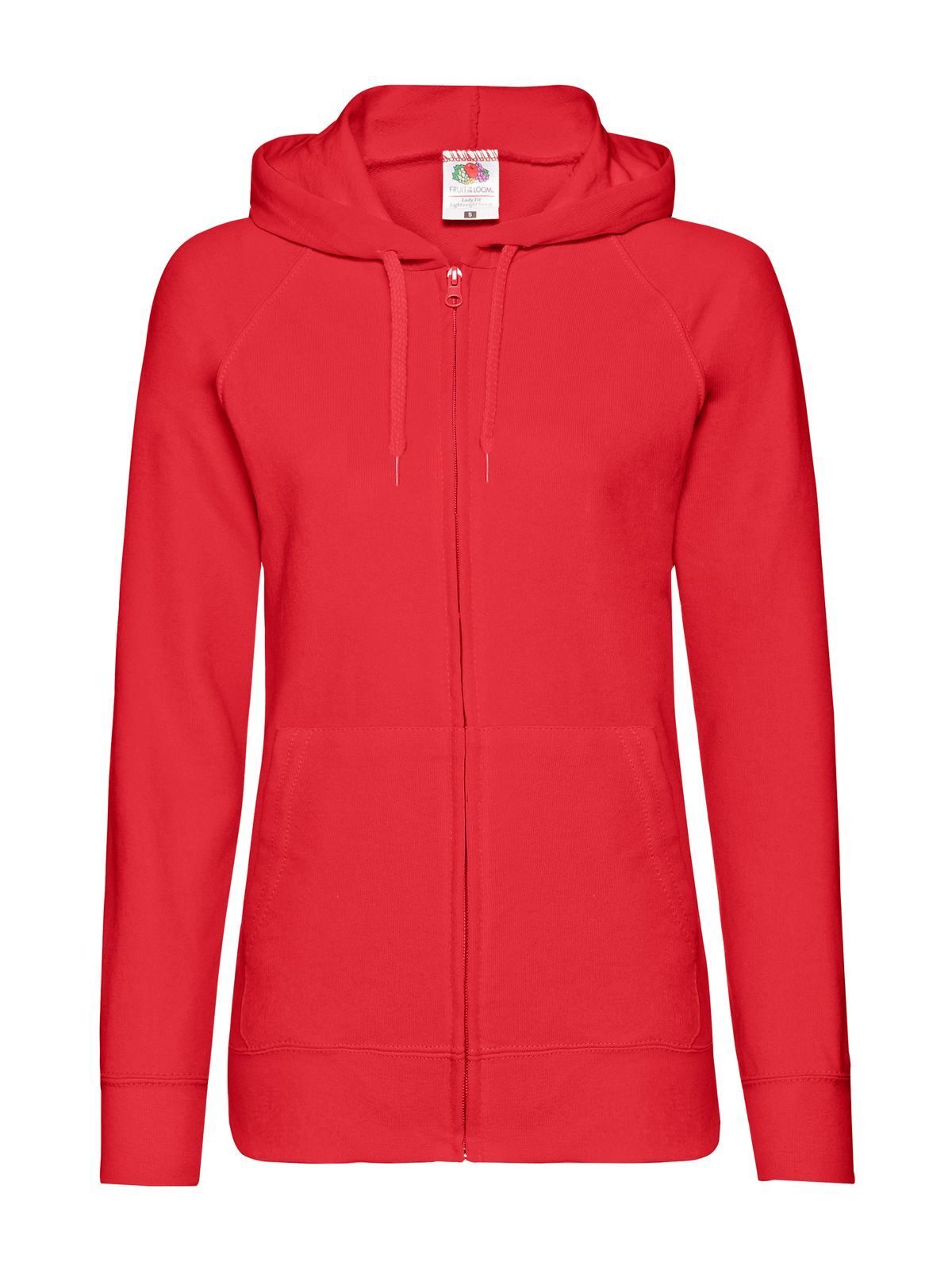 Fruit of the Loom Felpa Con Cappuccio e Zip Leggera Donna