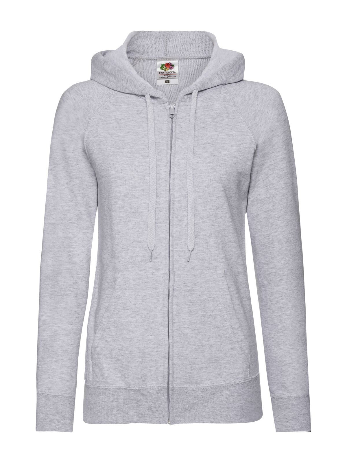Fruit of the Loom Felpa Con Cappuccio e Zip Leggera Donna