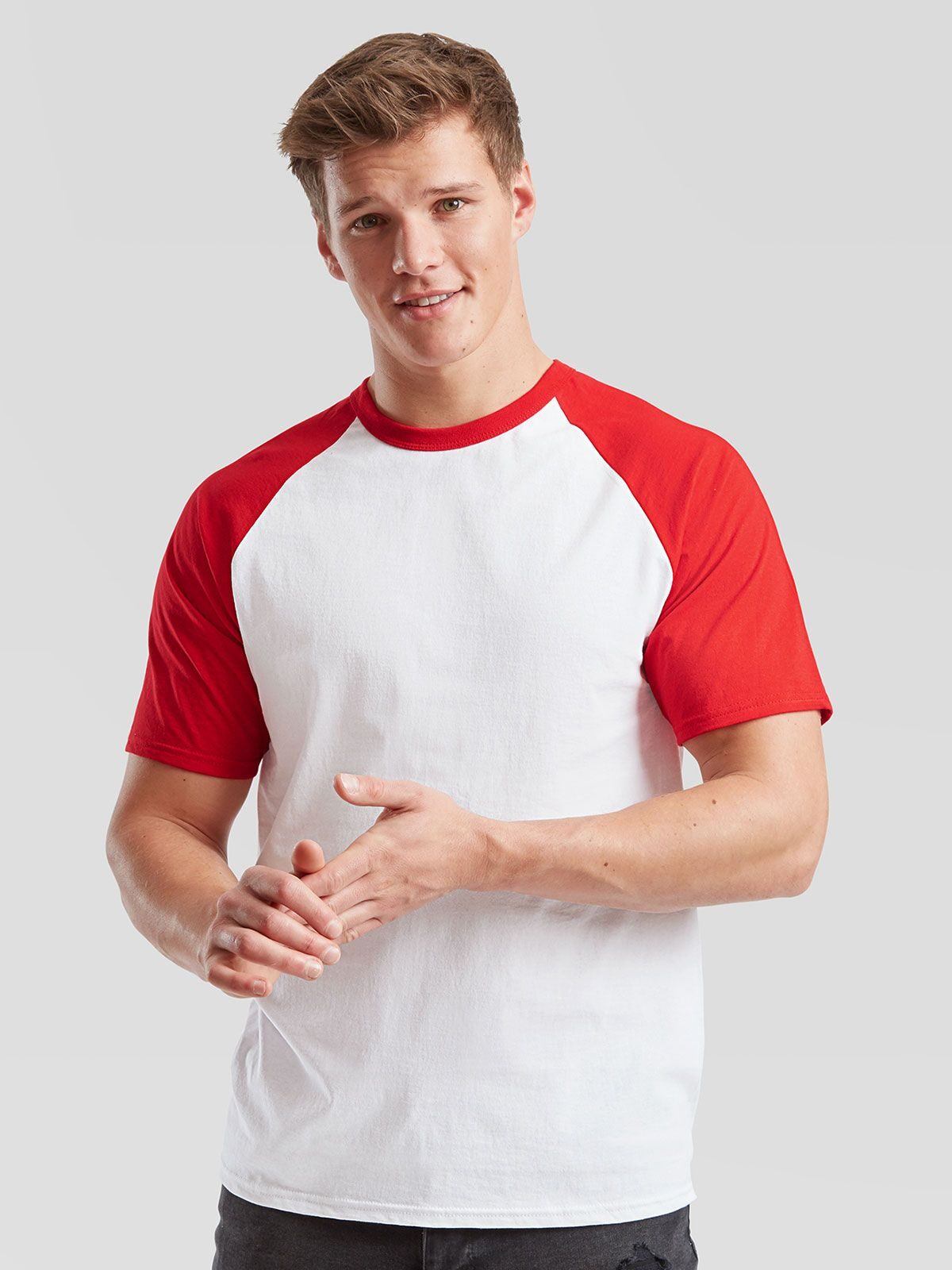Fruit of the Loom Valueweight Manica Corta Baseball