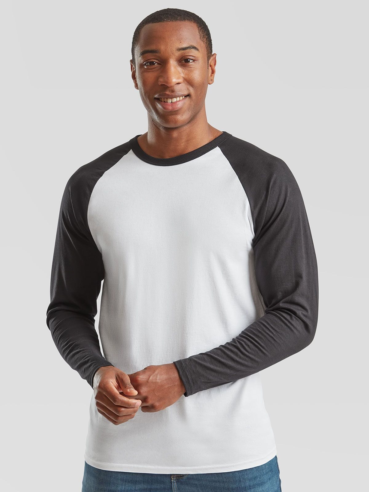 Fruit of the Loom Valueweight Manica Lunga Baseball