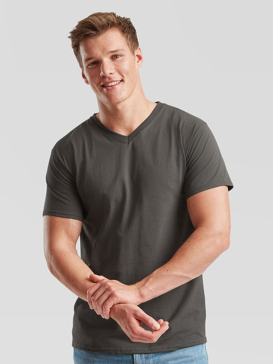 Fruit of the Loom Valueweight T-Shirt Scollo V Uomo