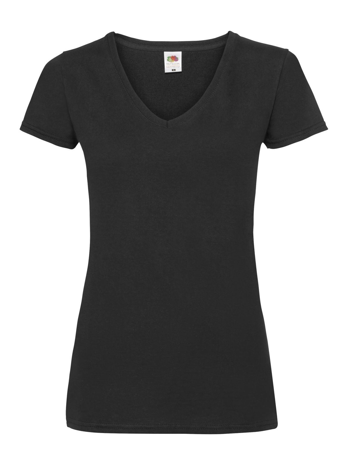 Fruit of the Loom Ladies Valueweight T-Shirt Scollo V Donna