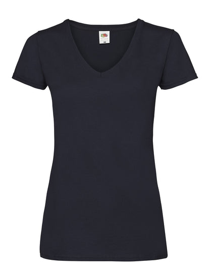 Fruit of the Loom Ladies Valueweight T-Shirt Scollo V Donna