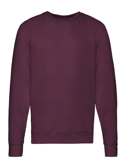 Fruit of the Loom Lightweight Felpa Girocollo Leggera Raglan Uomo