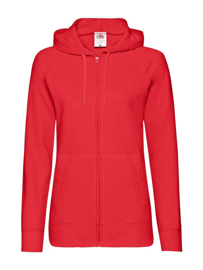 Fruit of the Loom Felpa Con Cappuccio e Zip Leggera Donna