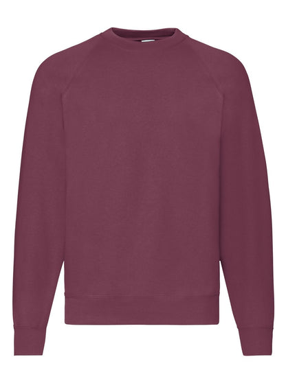 Fruit of the Loom Classic Felpa Girocollo Raglan Uomo