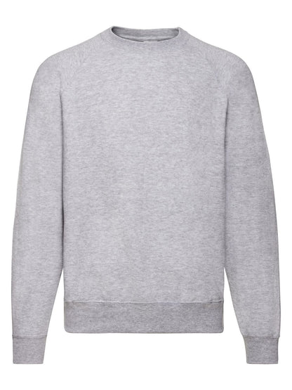 Fruit of the Loom Classic Felpa Girocollo Raglan Uomo