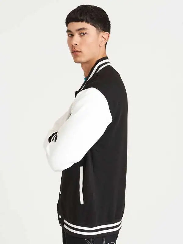 Just Hoods Felpa College Unisex Varsity Jacket